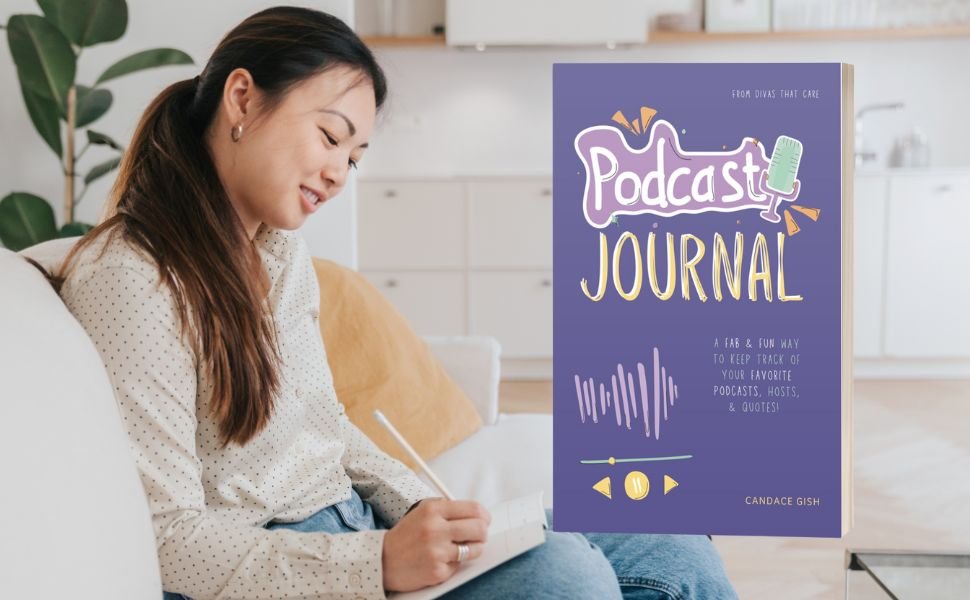journal, guided journal, podcast tracker