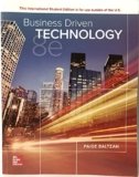 Business Driven Technology 8th edition