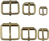 Hysagtek Brass Buckles 60 Pcs Roller Buckles Belts Hardware Pin Buckle for Bags Leather Belt Strap Hand DIY Accessories, 6 Size – 1.3”, 1.18″, 1″, 0.79″, 0.59″, 0.51″ Bronze Metal