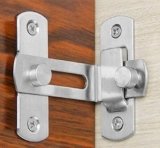 Door Hasp Latch 4 Inch,90 Degree Stainless Steel Safety Home Anti Theft Guard Bolts Action Hardware Sliding Lock Right Angle