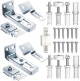 Bifold Door Hardware kit for 7/8″ to 1″ Track, Bifold Door Installation and Repair Parts (2-Sets Bifold Door Hardware kit)…