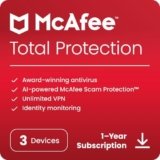 McAfee Total Protection 2024 Ready | 3 Device | Cybersecurity Software Includes Antivirus, Secure VPN, Password Manager, Dark Web Monitoring | Download